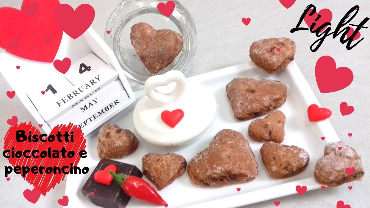 Biscotti cioccolato e peperoncino light