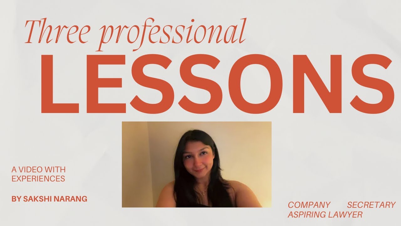3 Powerful Lessons My Professional Journey Has Taught Me ✨