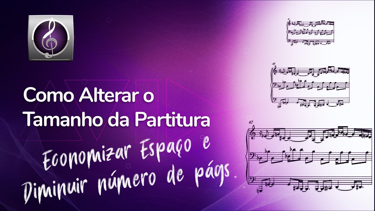 Sibelius Prático - Como alterar o tamanho da partitura (How to change the staff size)