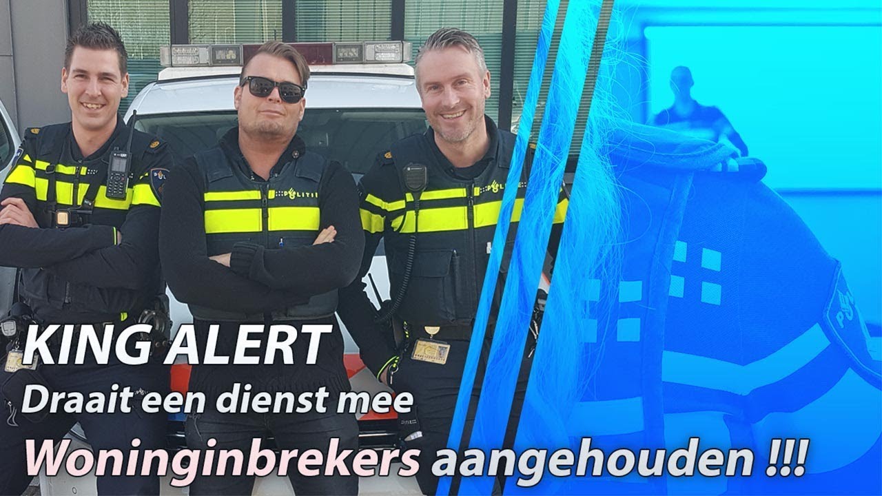 KING ALERT mee met de politie. Verdachte HETERDAAD INBRAAK aangehouden.