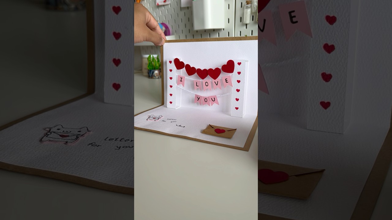 ❤️Pop-up card❤️ #popupcard #craft #shorts #diy