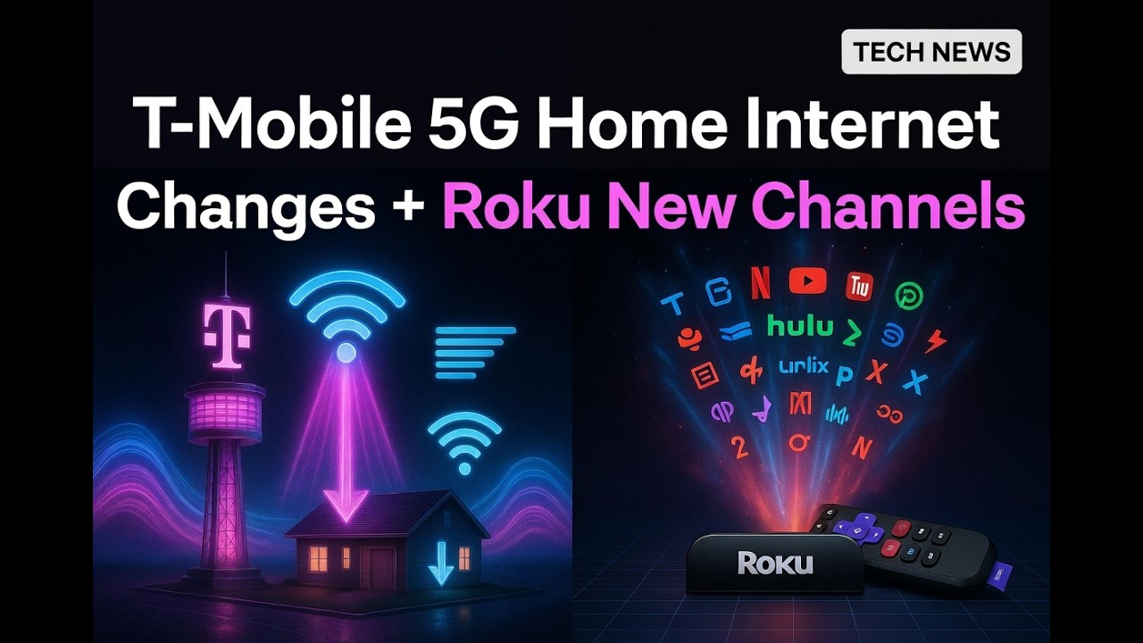 Домашний интернет 5G от T-Mobile вносит большие изменения, Roku добавляет новые каналы и многое д...