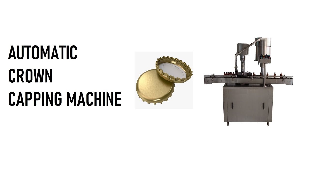 Automatic metal crown cap sealing machine |  glass bottle capping machine | crown capping machine