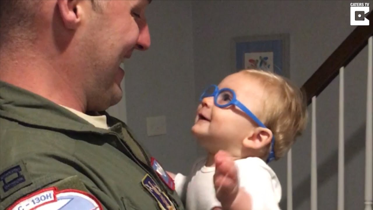 Military Dad Breaks Down in Tears When Son Sees Him For First Time