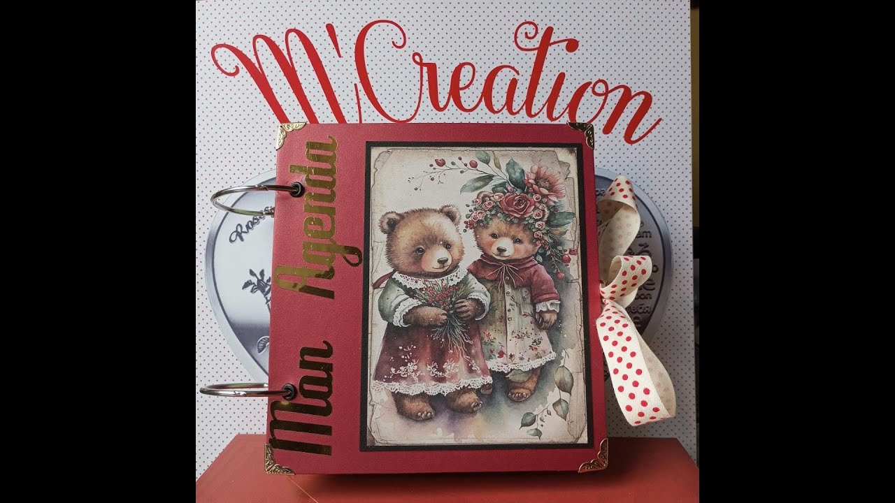 Tuto scrap - Agenda aux couleurs de la Saint Valentin