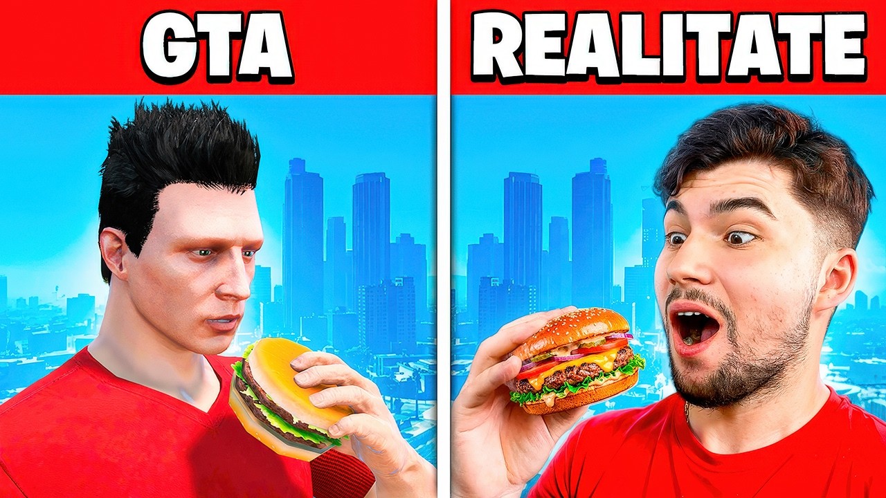Mananc MANCARE din GTA 5 in VIATA REALA!🍔