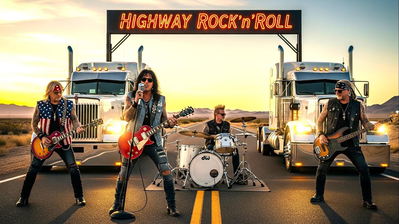 Highway Rock&rsquo;n&rsquo;Roll &ndash; Desert Rock Journey | Powerful Roadtrip Rock Playlist 🌅🎸
