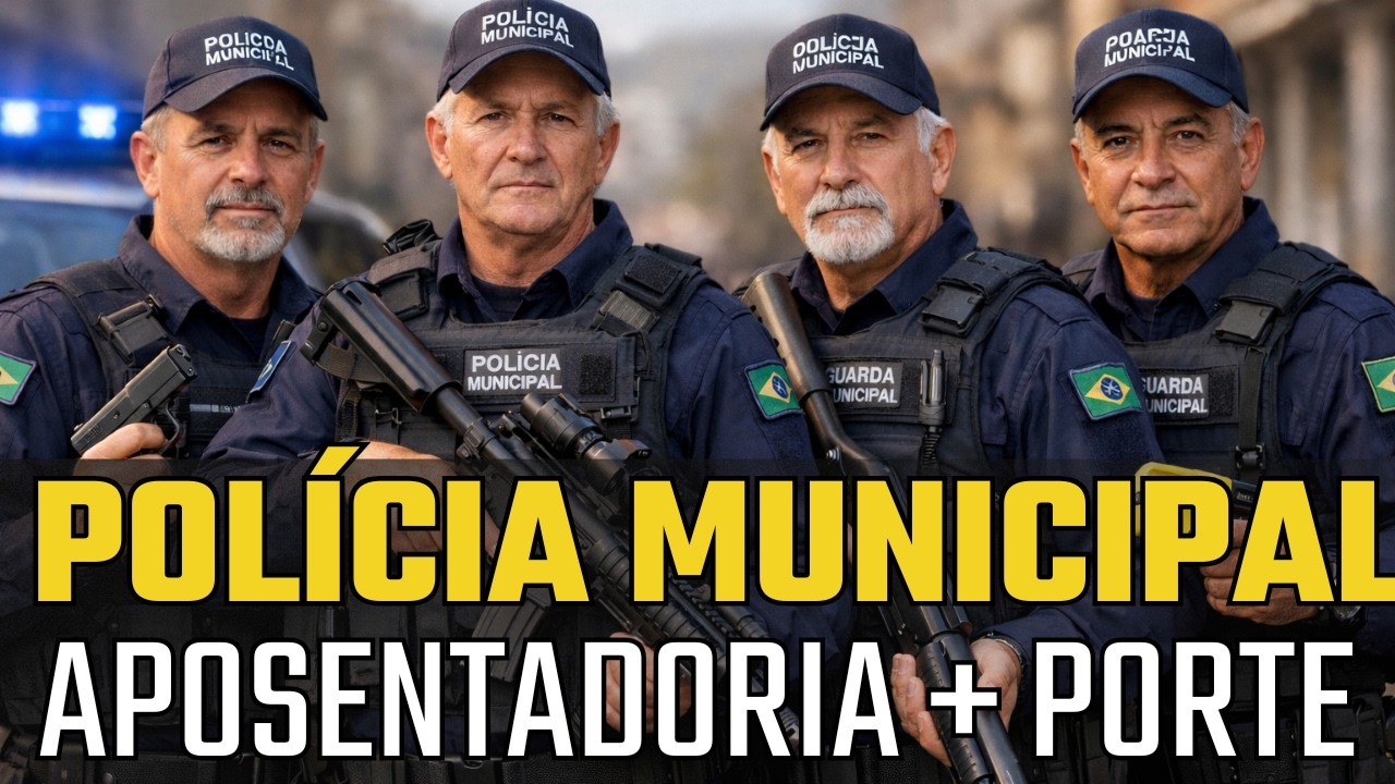 POLÍCIA MUNICIPAL vai dar direito a APOSENTADORIA ESPECIAL e PORTE NACIONAL ?