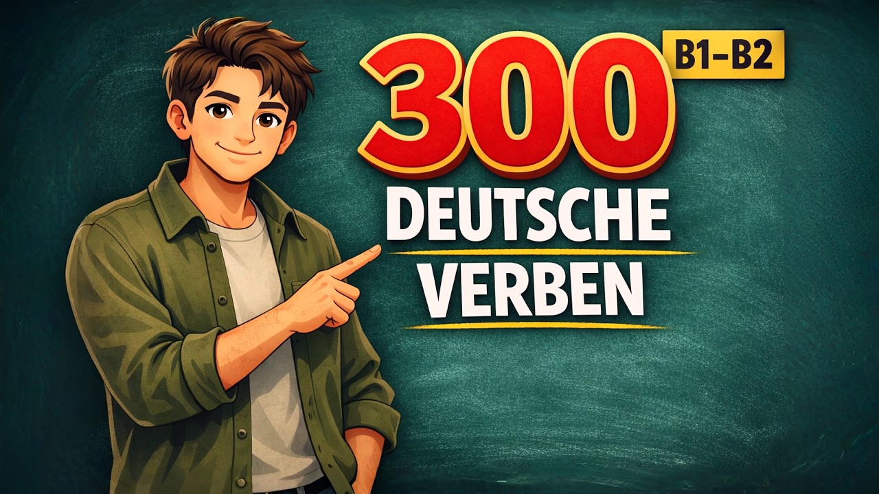 300 Deutsche Verben, die du wirklich brauchst | B1&ndash;B2 H&ouml;rtraining