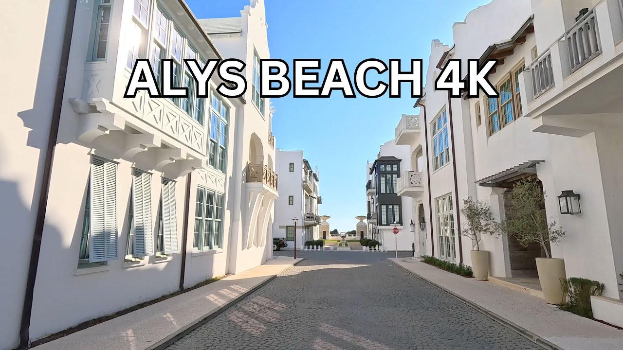 Alys Beach 4K - Scenic Drive in America's Most Prestigious Beach Town