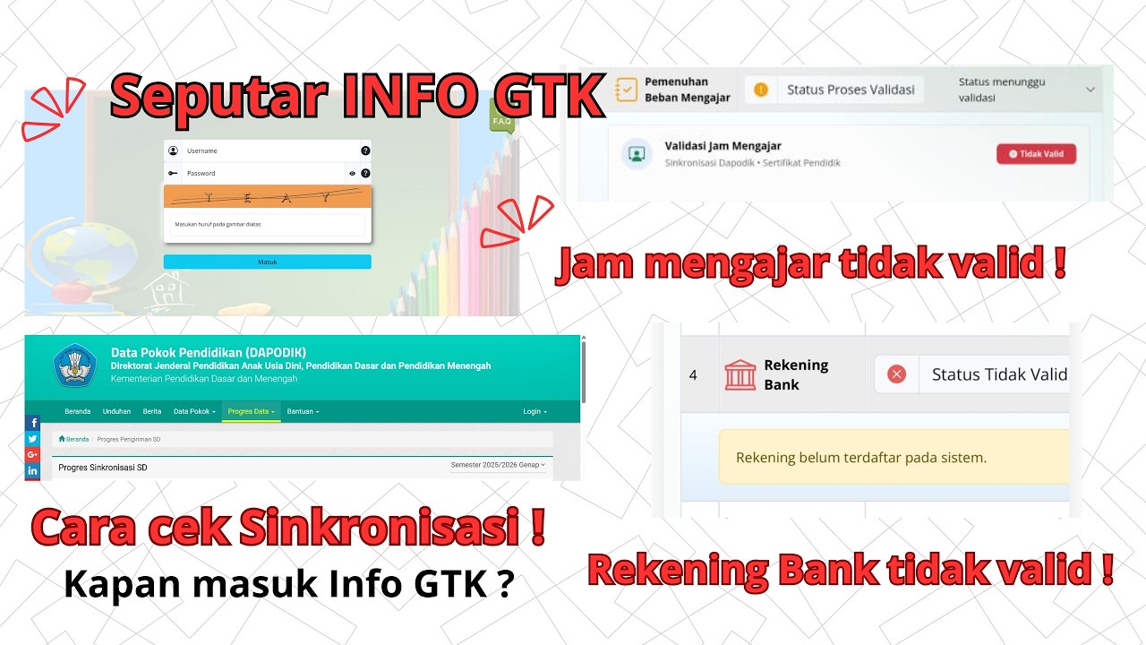 Mengatasi INFO GTK Masih Merah Untuk TPG Tahun 2026