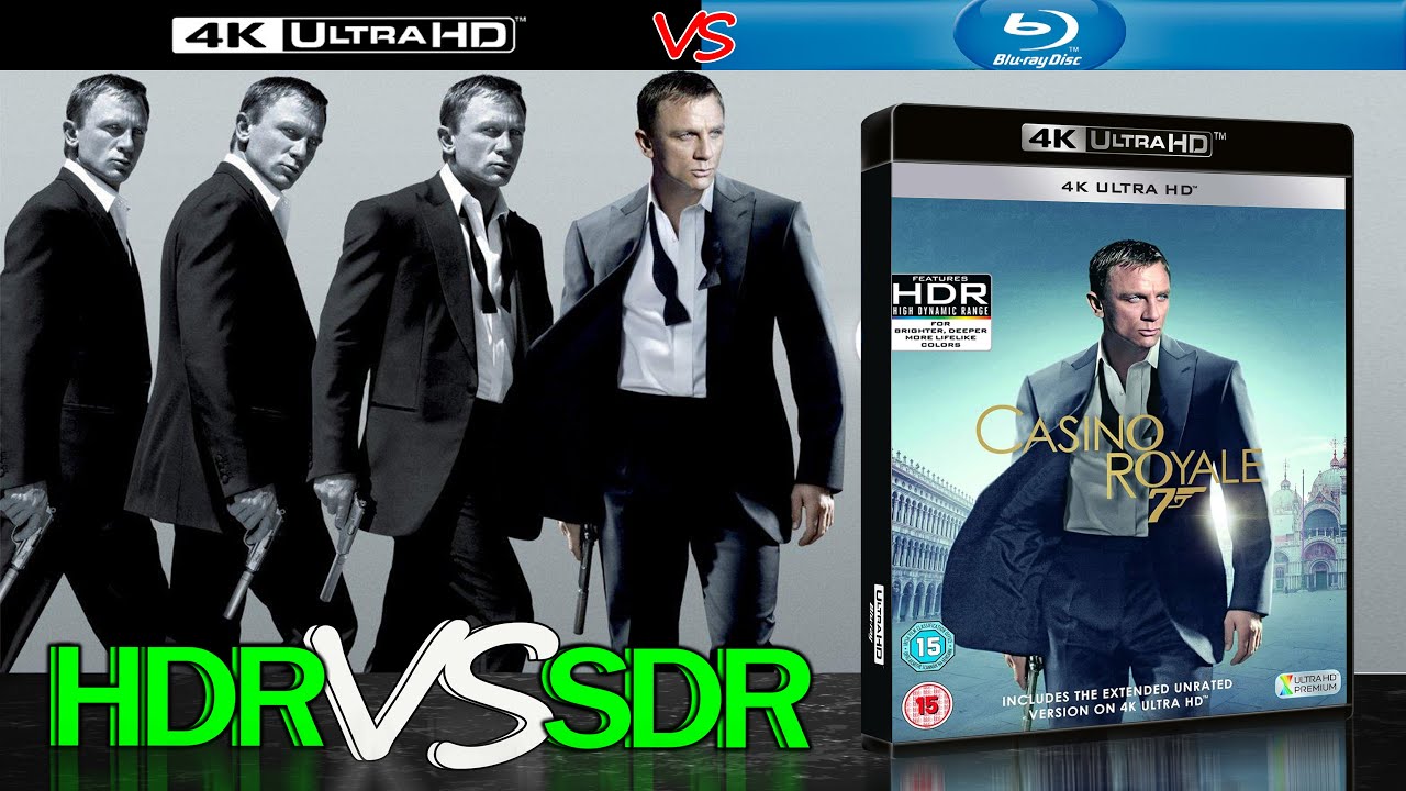 Casino Royale 2006 HDR ANALYSIS 4K Blu Ray vs 1080p BD SDR 100nits #TRUE_DIFFERENCE #WATCH_IN_HDR