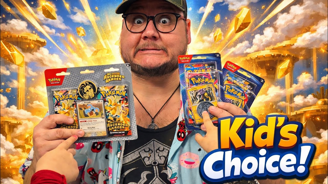 Kid’s Choice!-My kids pick the pack I open! 