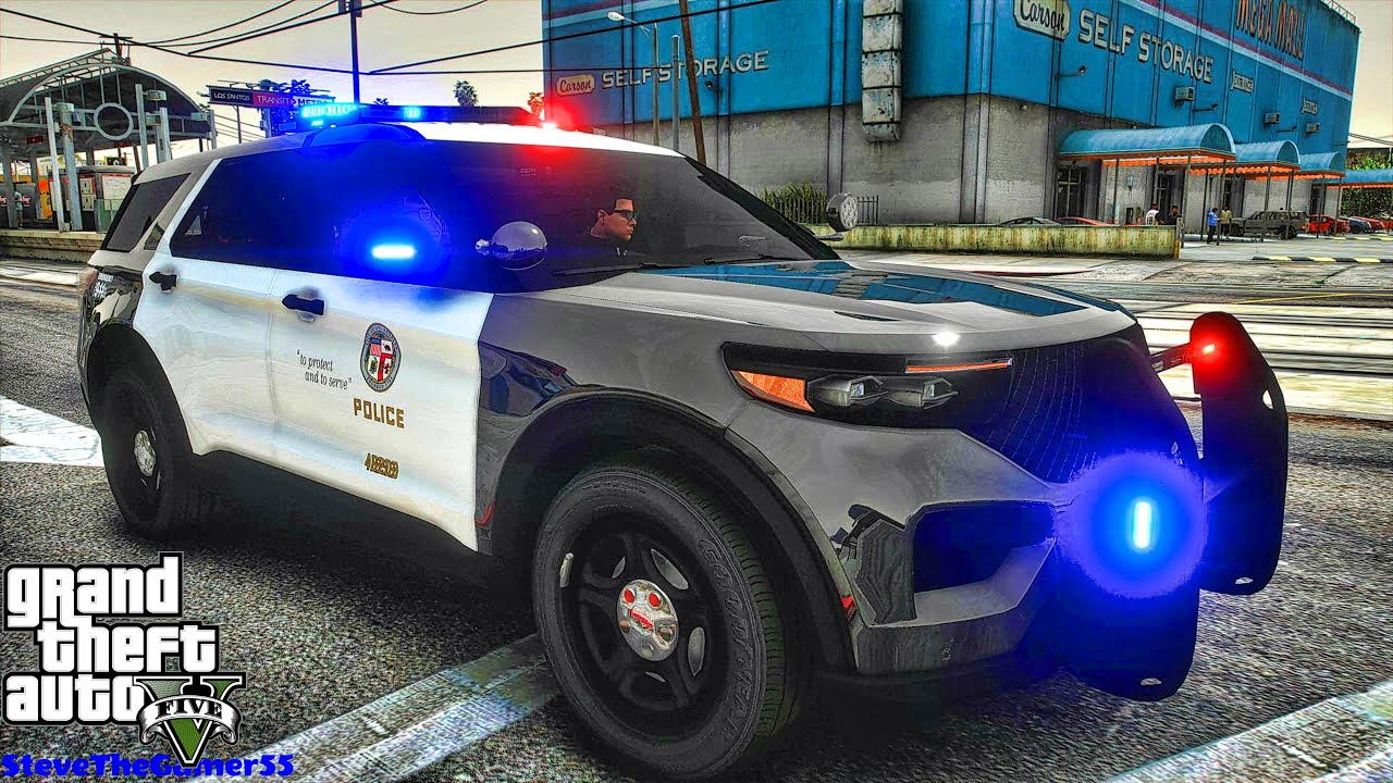 Playing GTA 5 As A POLICE OFFICER City Patrol|| LAPD|| GTA 5 Mod| 4K