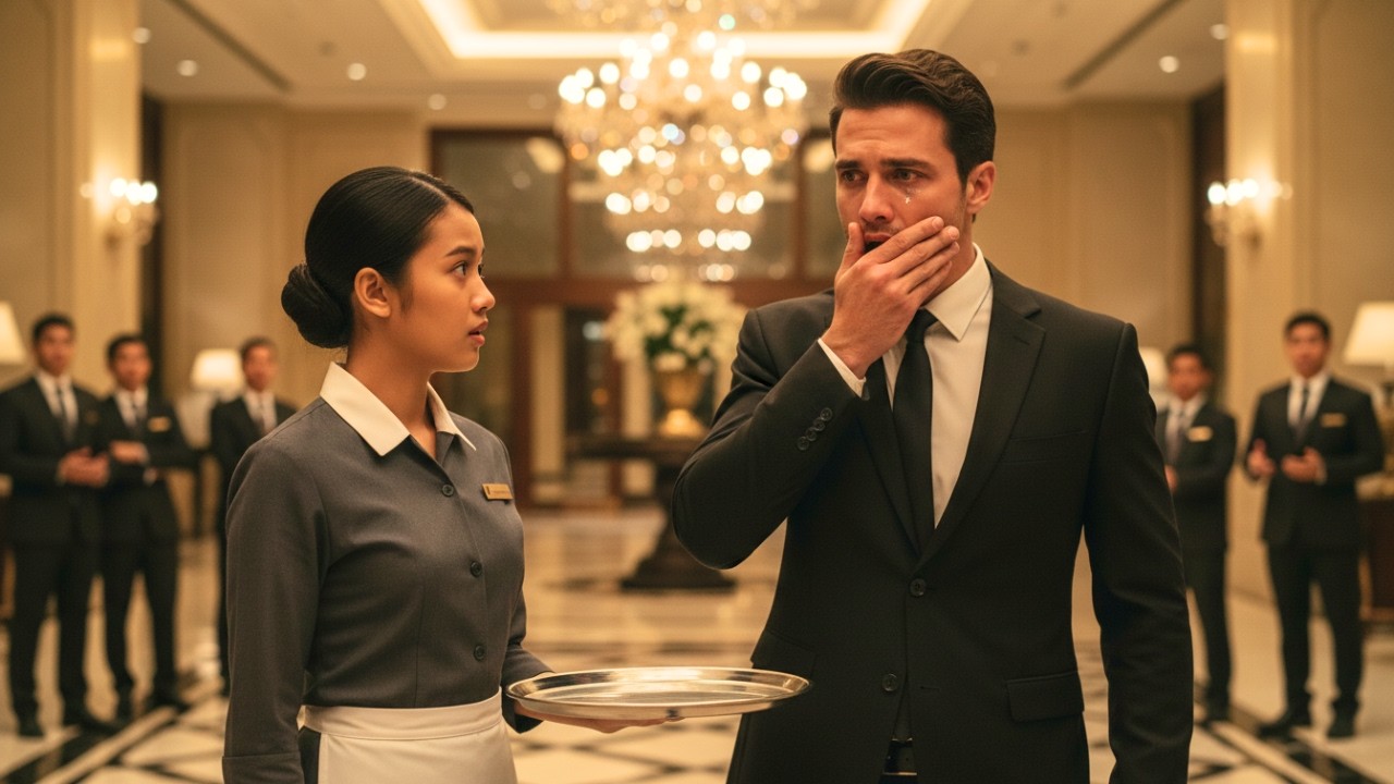 Kakak jutawan menangis melihat adiknya jadi pelayan hotel, orang-orang terkejut yang menyaksikannya.