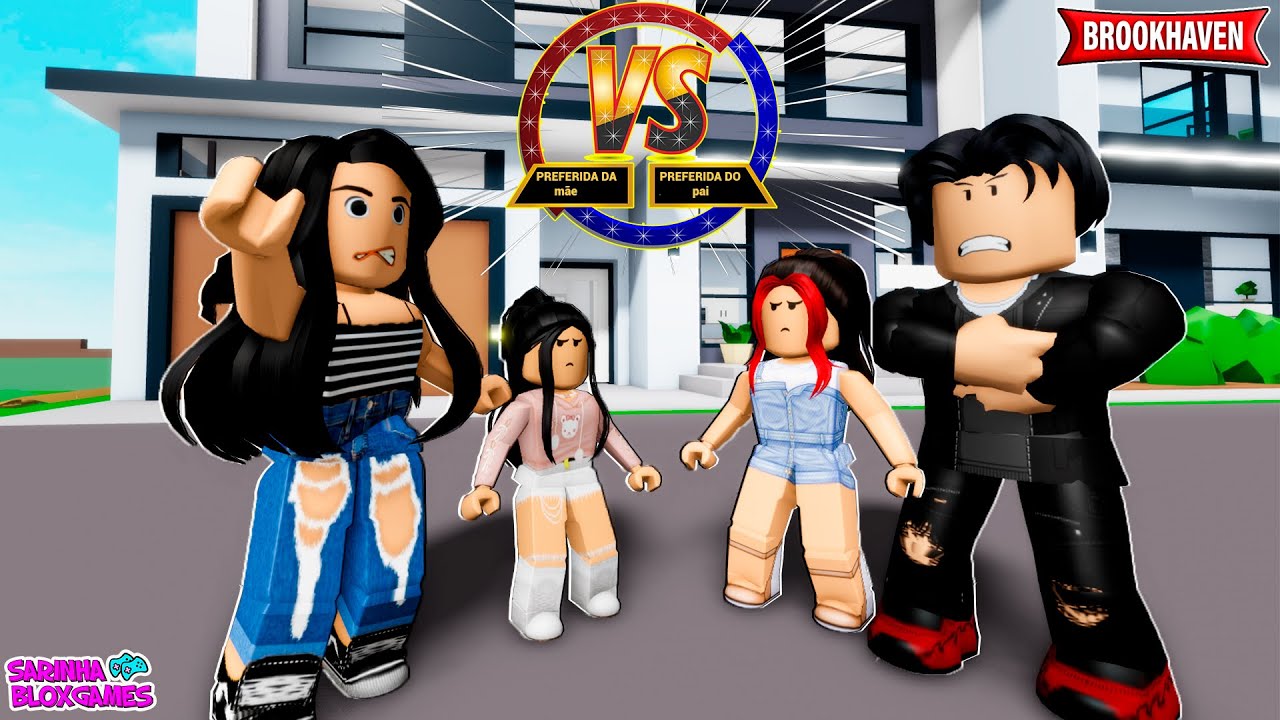 FILHA PREFERIDA DA MÃE vs FILHA PREFERIDA DO PAI - HISTORINHA- BROOKHAVEN 🏡 RP | Roblox