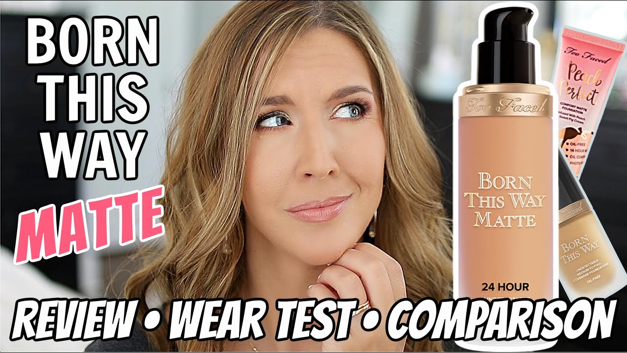 Too Faced Born This Way Matte Foundation Review | vs Original & Peach Perfect Matte