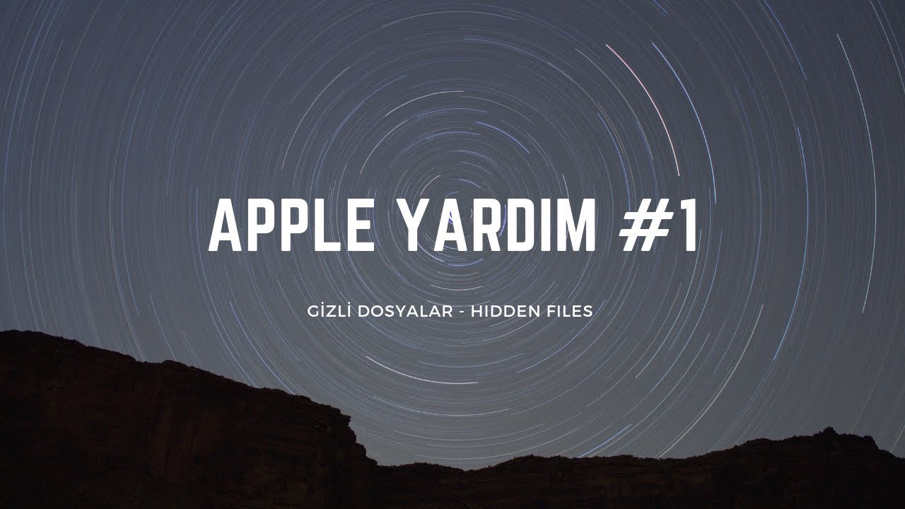 APPLE MACOS MACBOOK GİZLİ DOSYALAR NASIL KAPATILIP AÇILIR - HOW TO SEE HIDDEN FILES