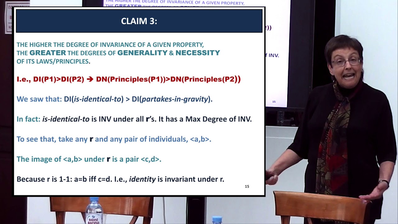 Gila Sher. Invariance as a Basis for Necessity & Laws (27.06.2019)