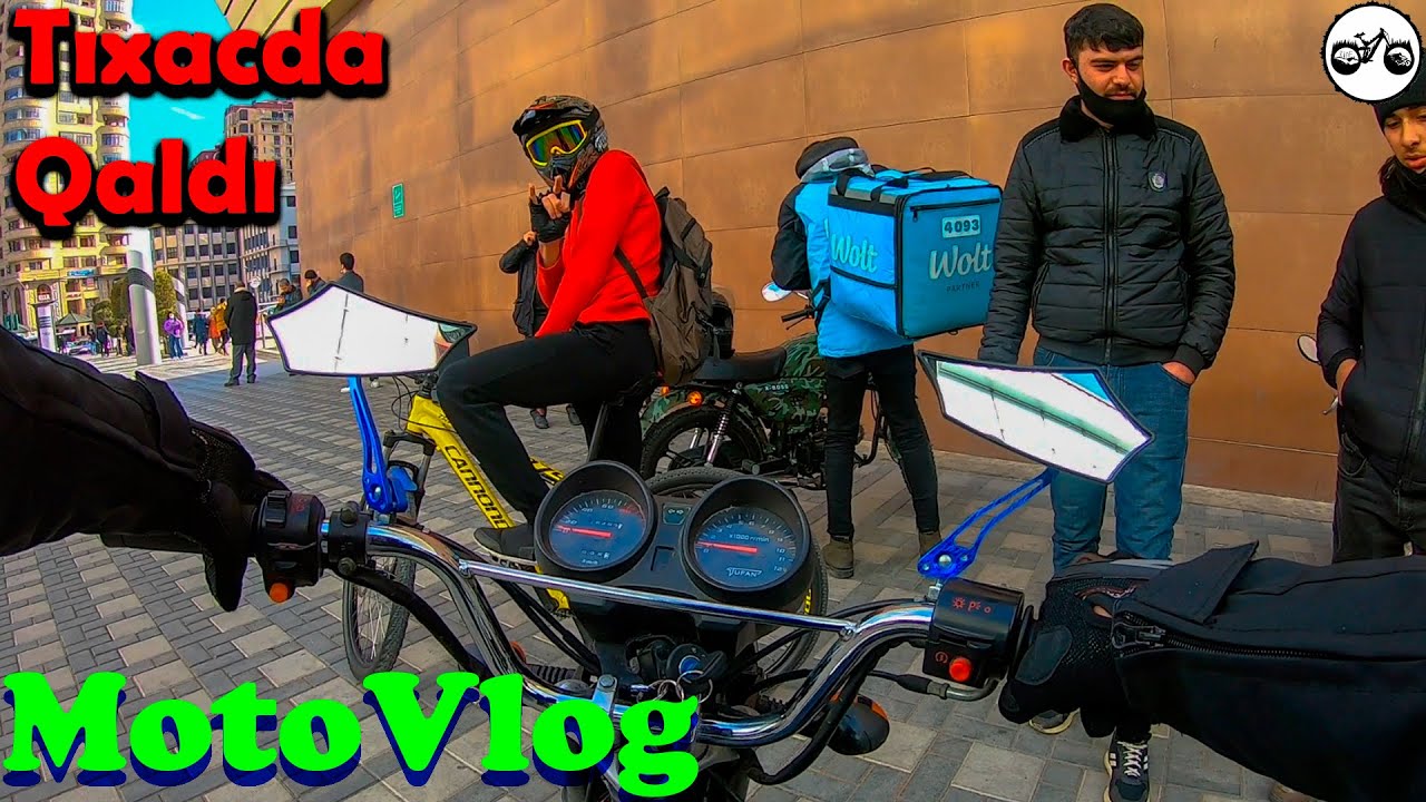 Motovlog | Tıxacda Moto Sürmək | # velovlog 34