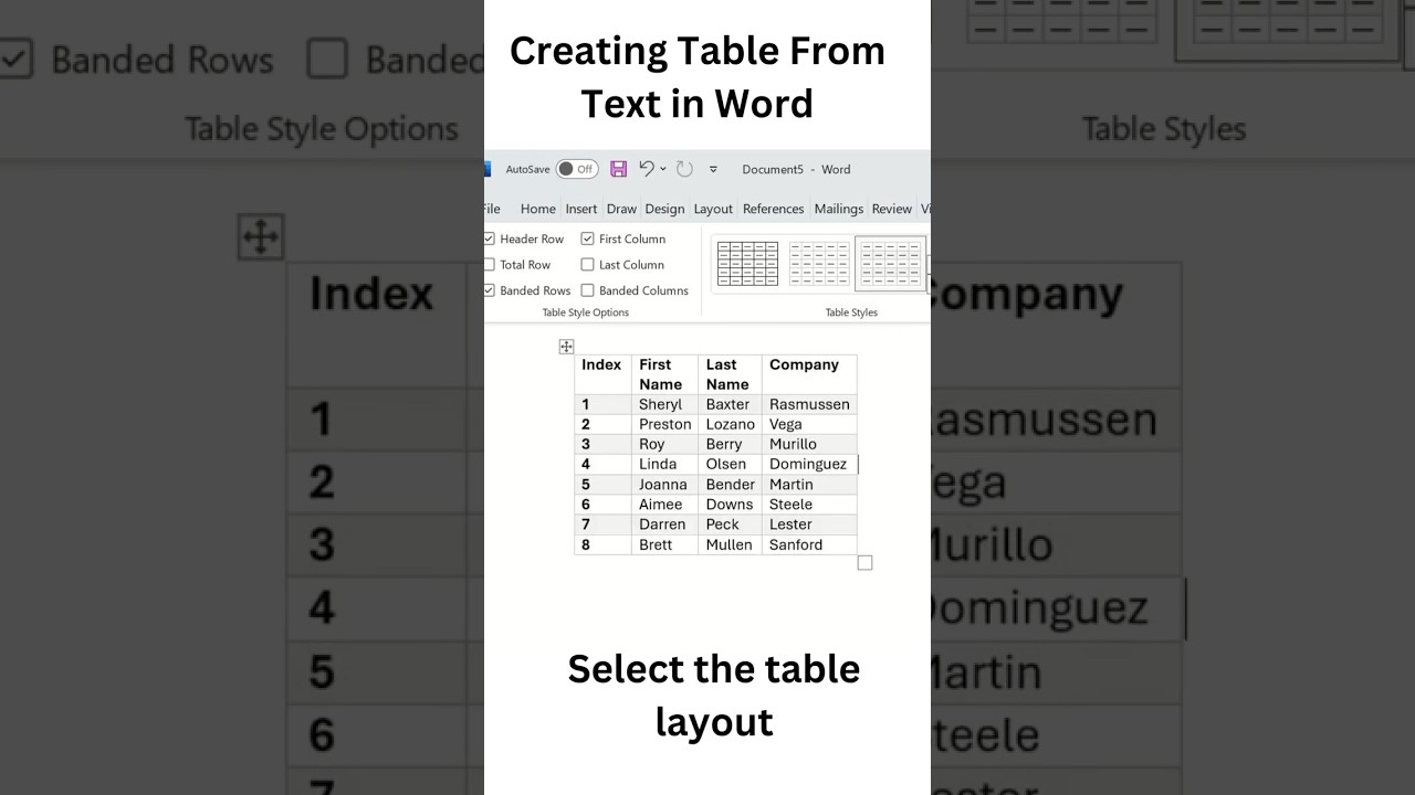 Converting Table from Text in Word #words #wordtipsandtricks #wordtutorials #wordtips #microsoft