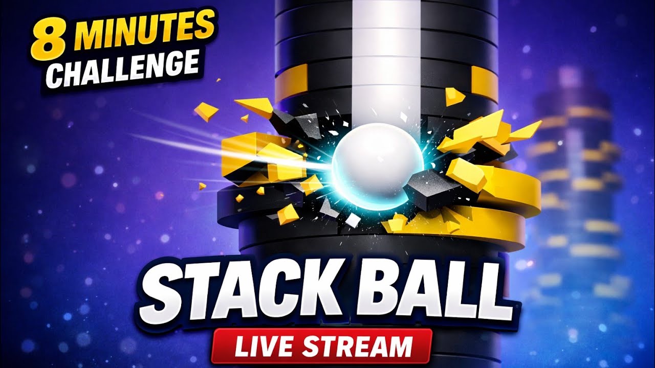 #8 Minutes Stack Ball Challenge Let's See What's Gonna Happen #letsgo