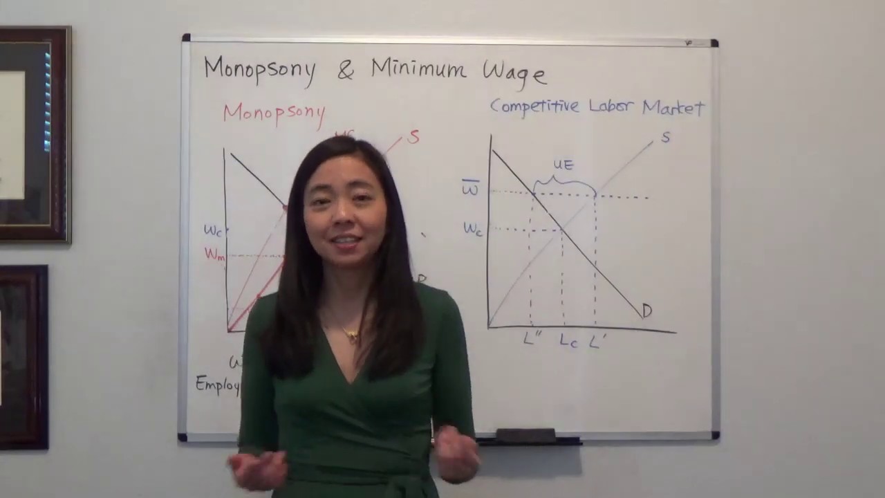 Monopsony and the Minimum Wage Law (Hal Varian Figure 27.3)