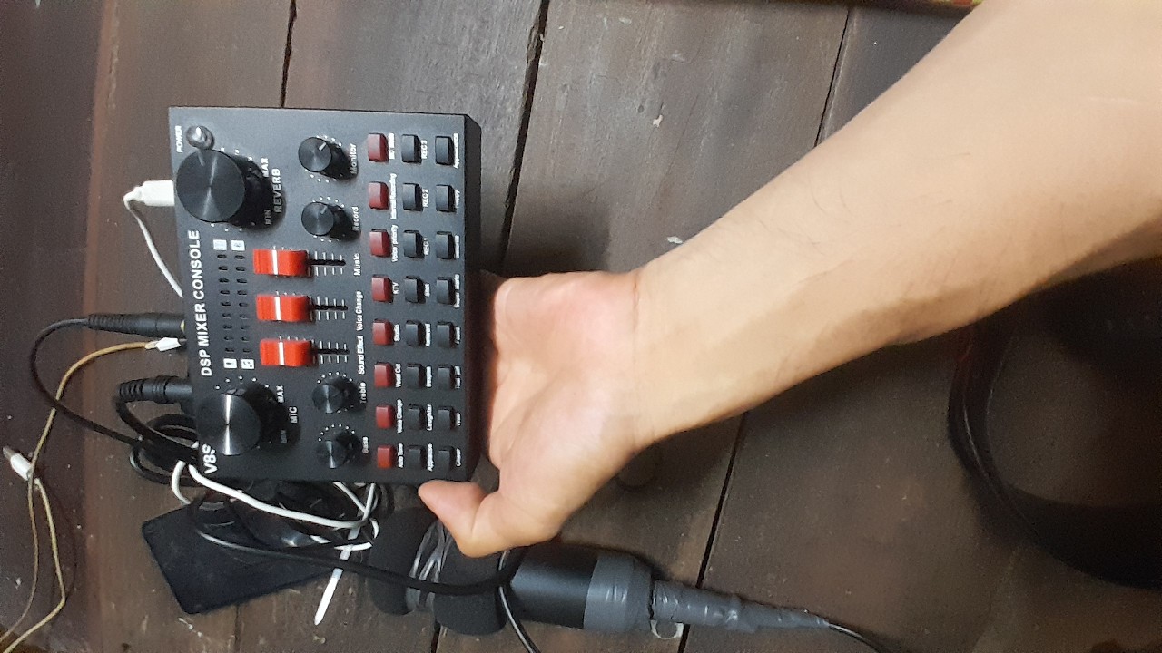 Cách kết nối và sử dụng sound card V8+