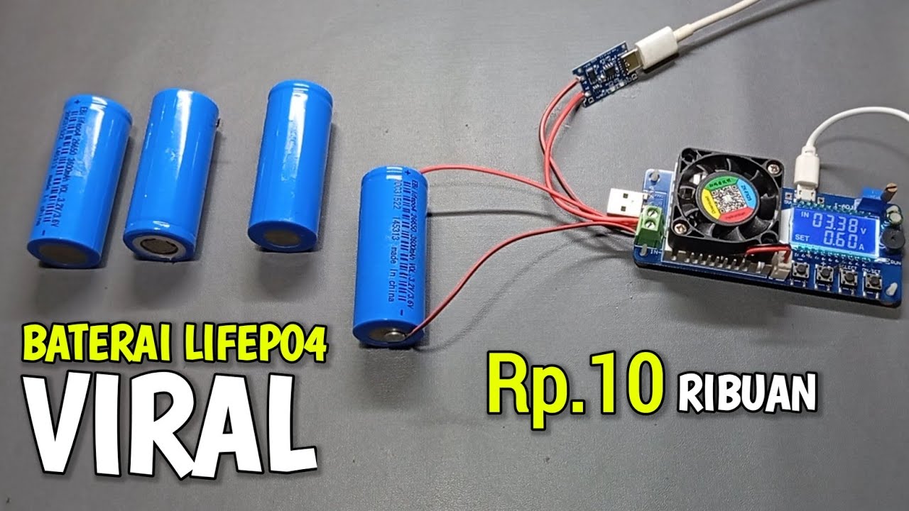 BATERAI LIFEPO4 VIRAL Rp.10rb an