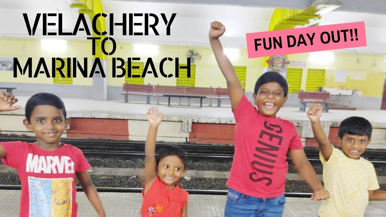 New vlog after a long gap😍 Velachery to chepauk train travel | #marinabeach #vlog
