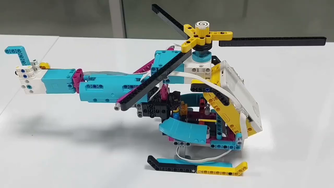 Lego Education Spike Prime. Helicopter project #robot #code #lego #helicopter