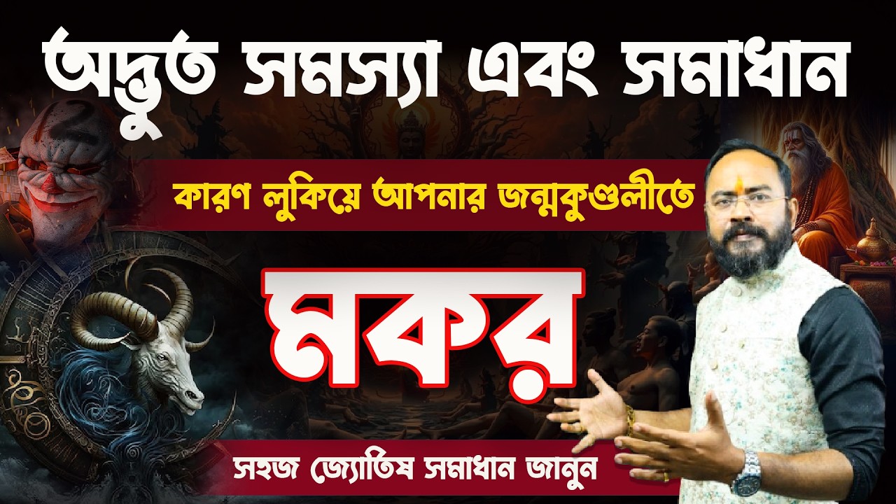 মকর রাশি-র অদ্ভুত সমস্যা ও তার গোপন সমাধান |Capricorn Problem Analysis 2026 | Astrologer Santanu Dey