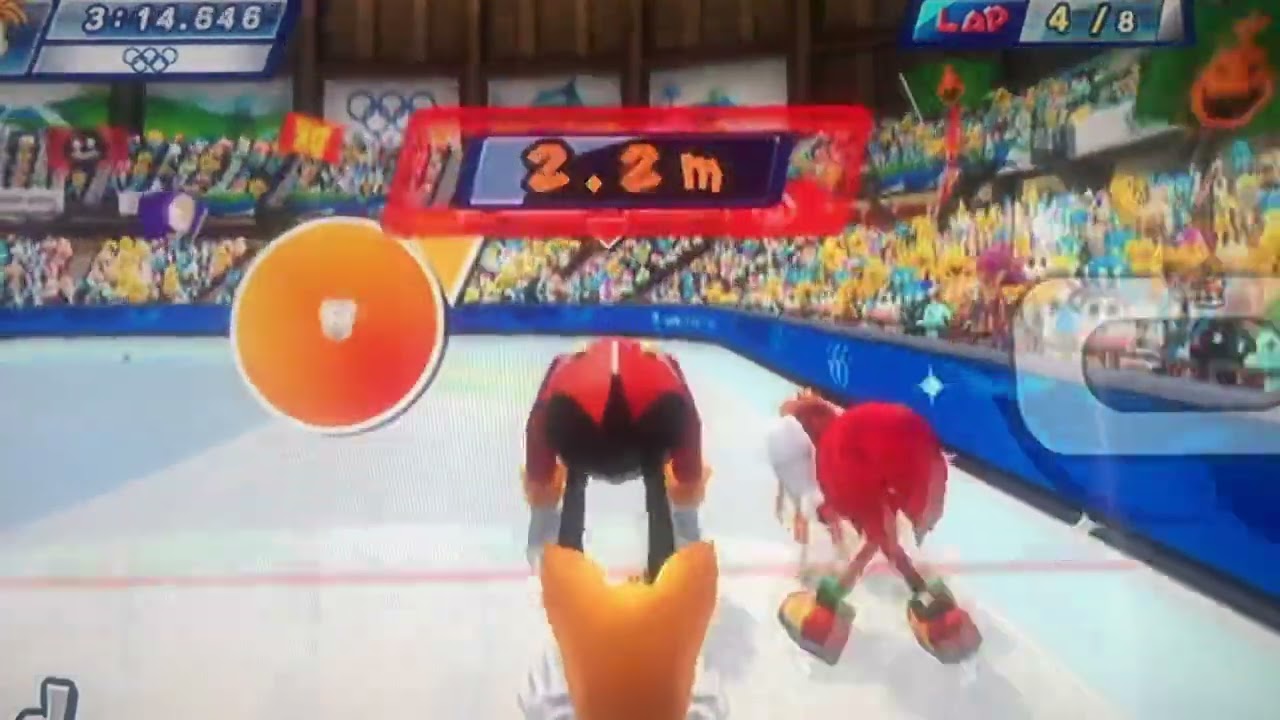 Mario and sonic at the Olympic Winter Games-short track relay #14 (team sonic & dr.eggman)