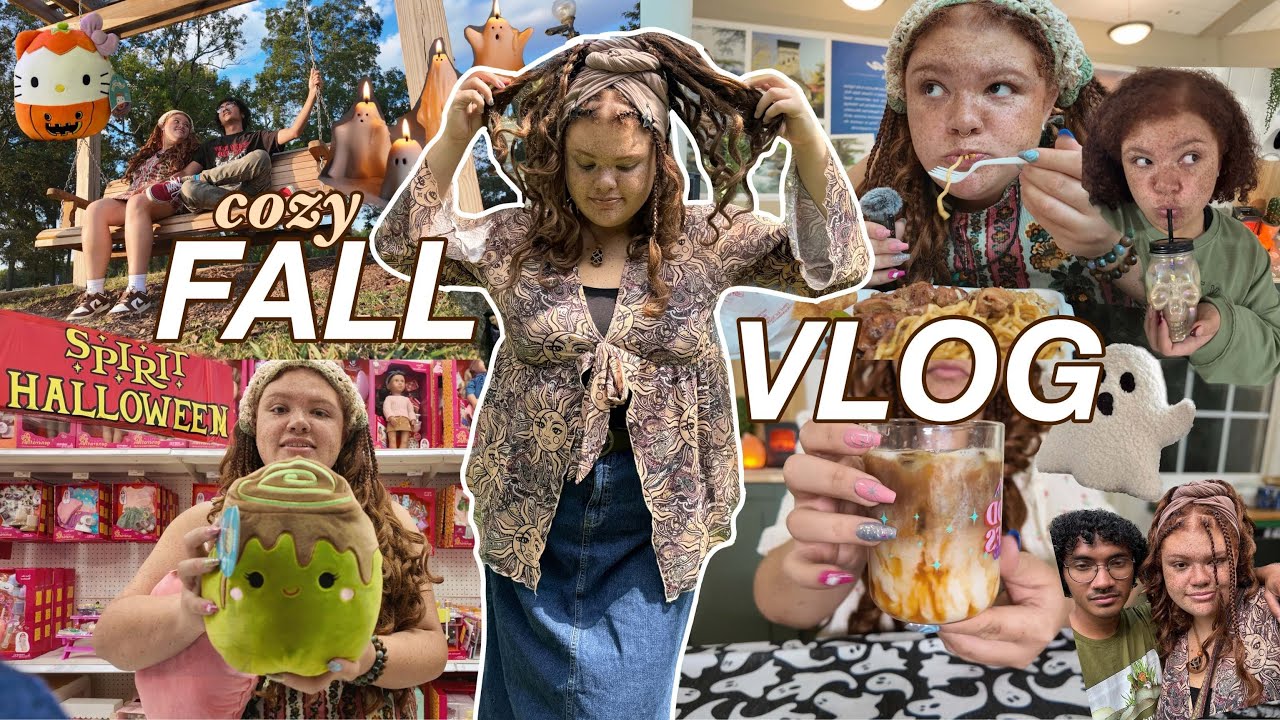A FEW COZY DAYS 🍂👻 spooky decorating, preparing for fall, candle shopping, & plushie haul!