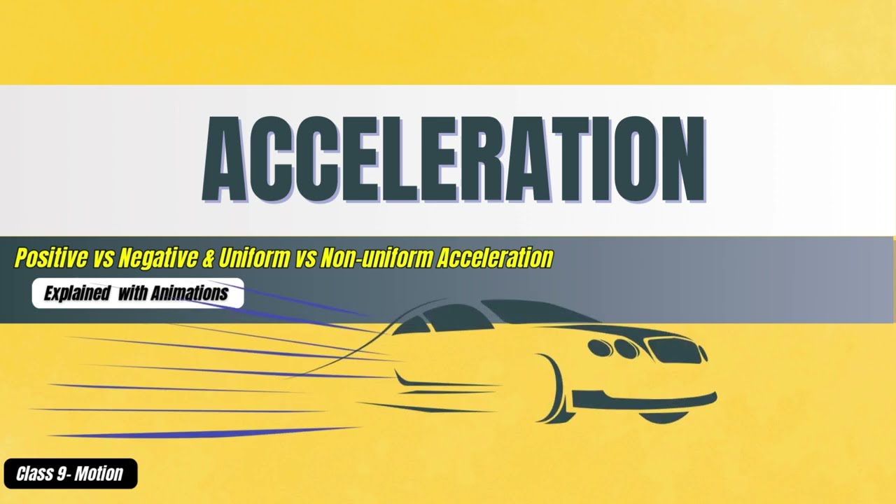 Acceleration explained with animation