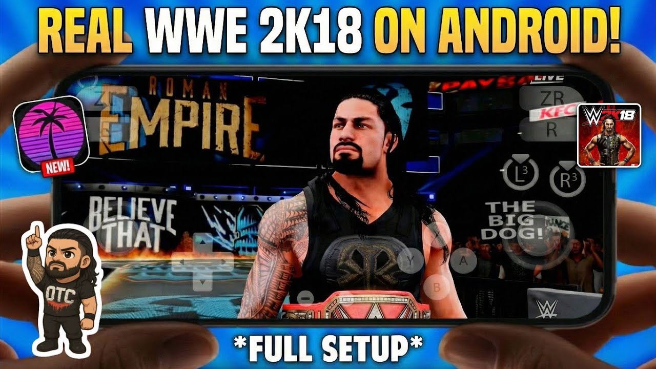 WWE 2K18 ON MOBILE! 😱 | Eden Emulator Full Setup Settings Android 🔥