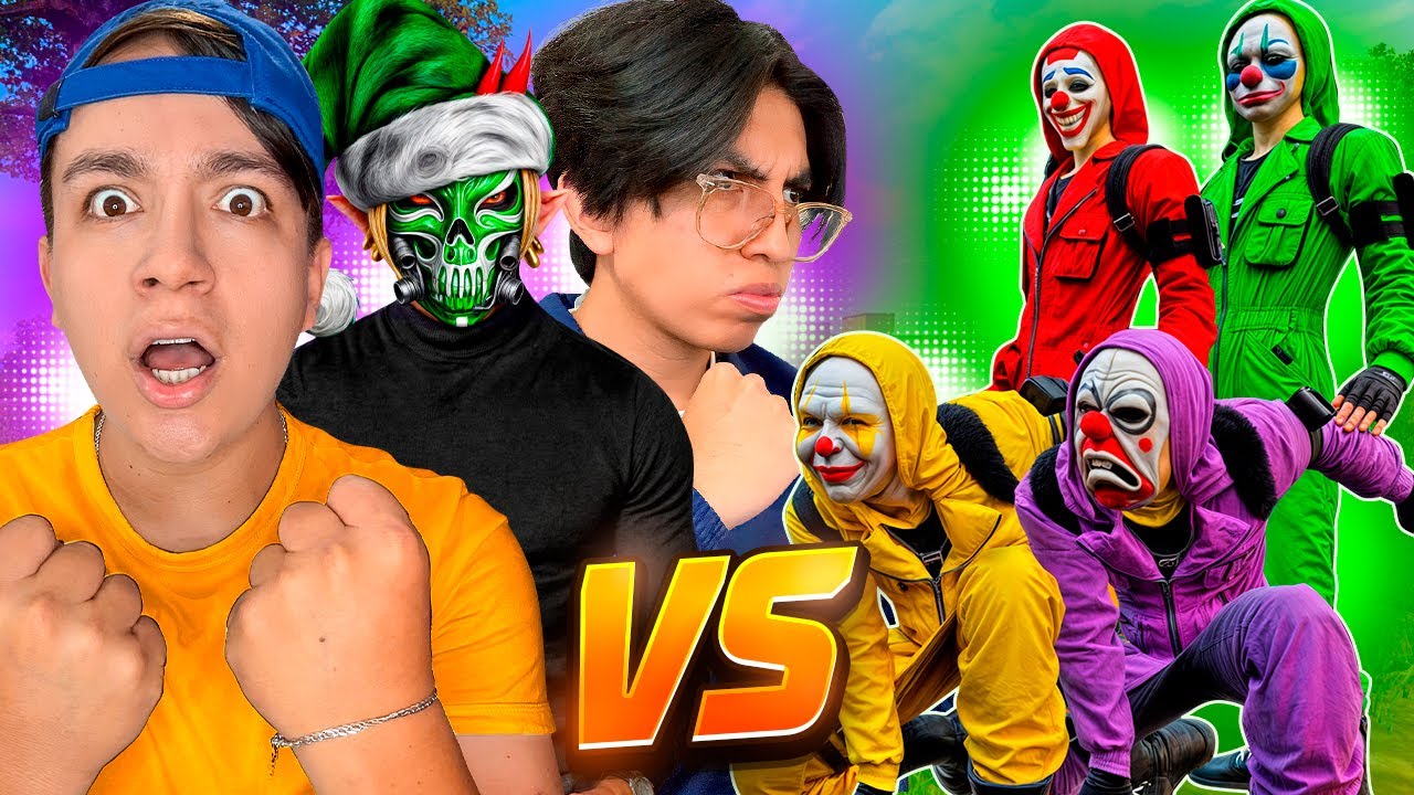 ESCUADRA CRIMINAL👺VS DUENDE VERDE, TEAM BOTCITO Y SUCO👿!!