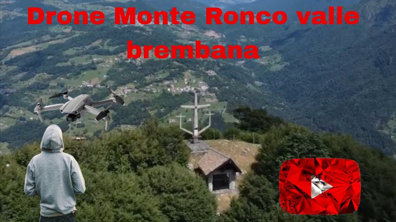 Drone volo sopra Monte Ronco San Pellegrino terme San Giovanni bianco alpi italiane