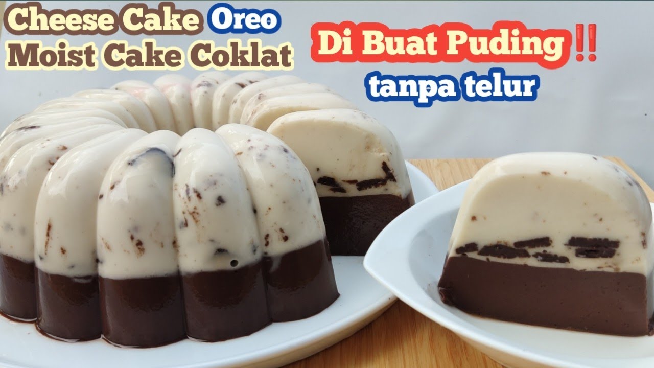 BELI DI TOKO SUPER MAHAL BIKIN SENDIRI LEBIH MURAH‼️RESEP PUDING COKLAT SUSU KEJU OREO LEMBUT BANGET