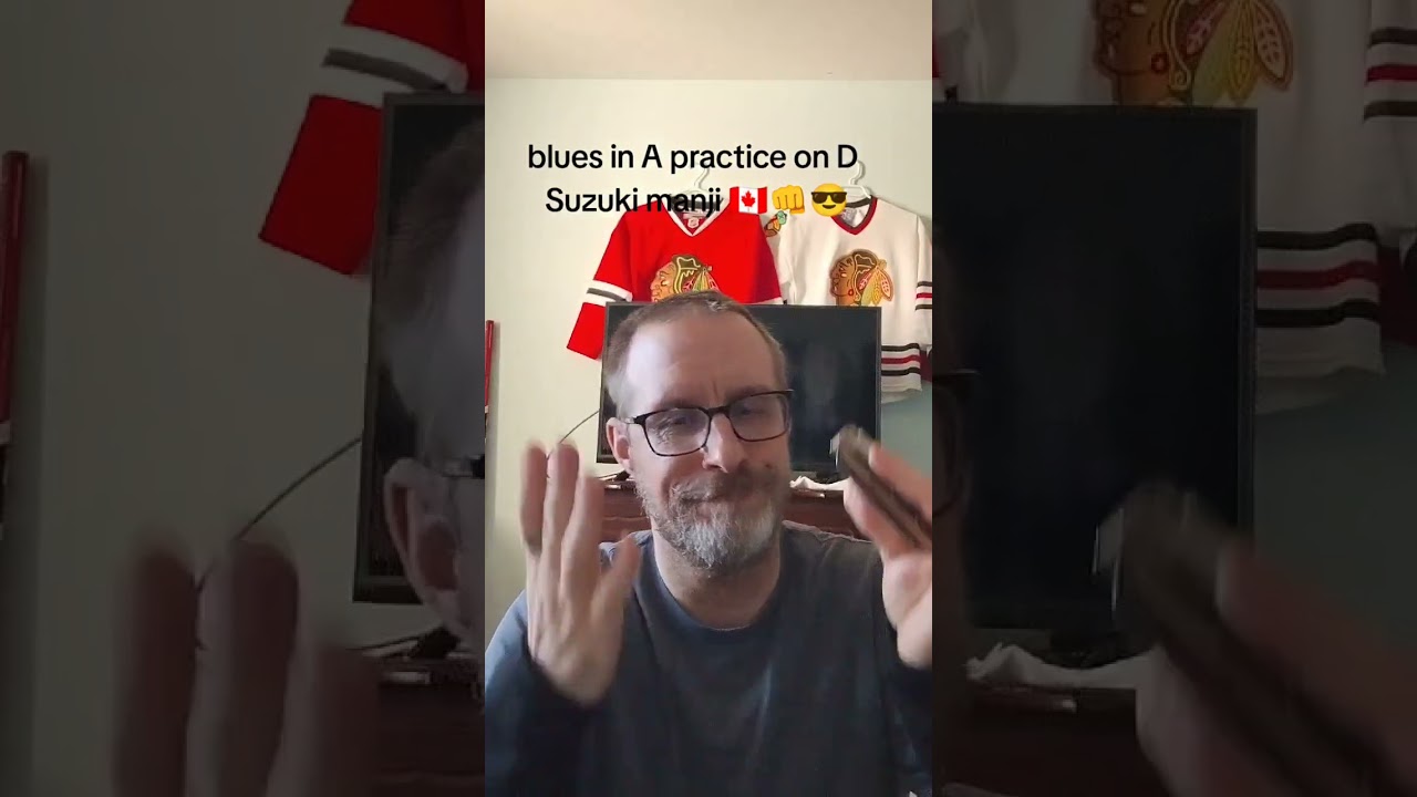 Blues harmonica practice in A on D Suzuki manji harp 🇨🇦 😎👊