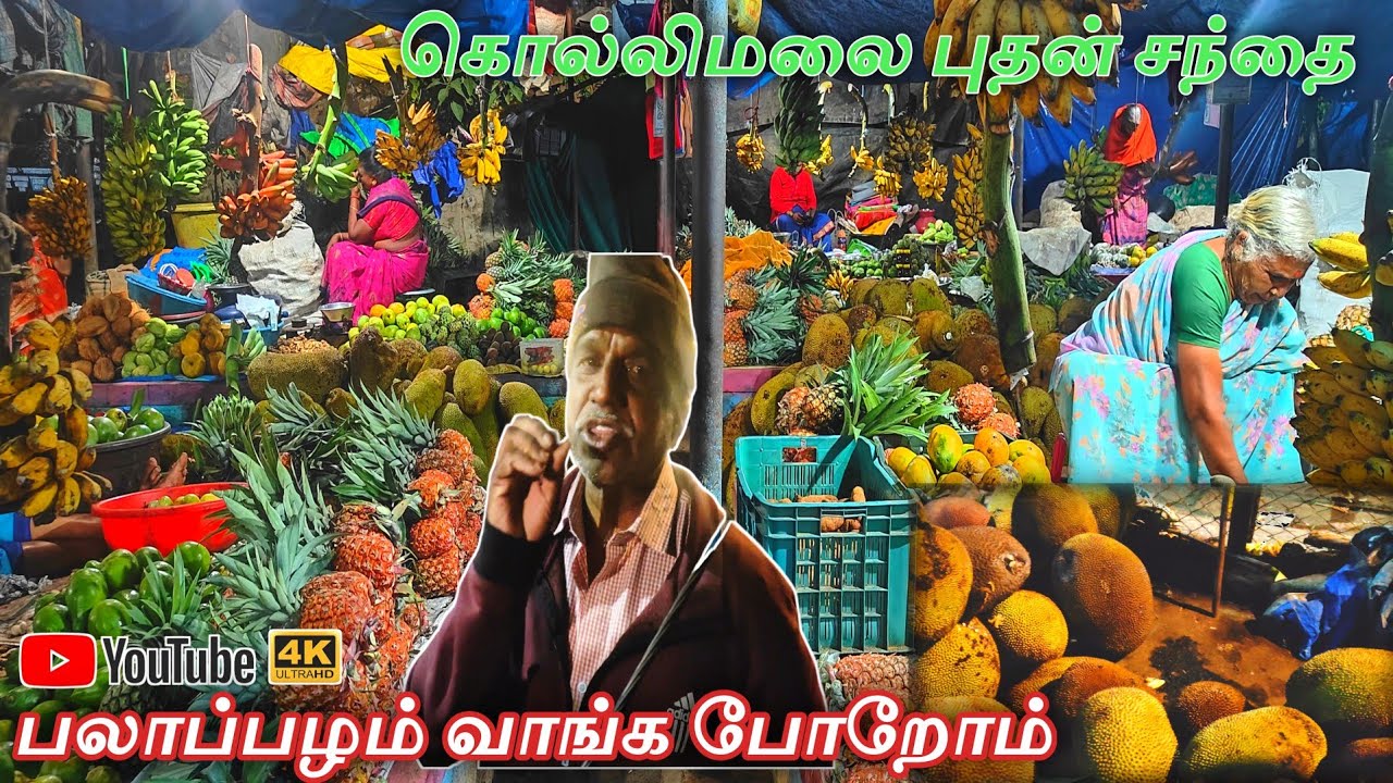 கொல்லிமலை புதன் சந்தை | பலாப்பழம் வாங்க போறோம்🤩 |#market #sbo #sbotvm #parttimejob