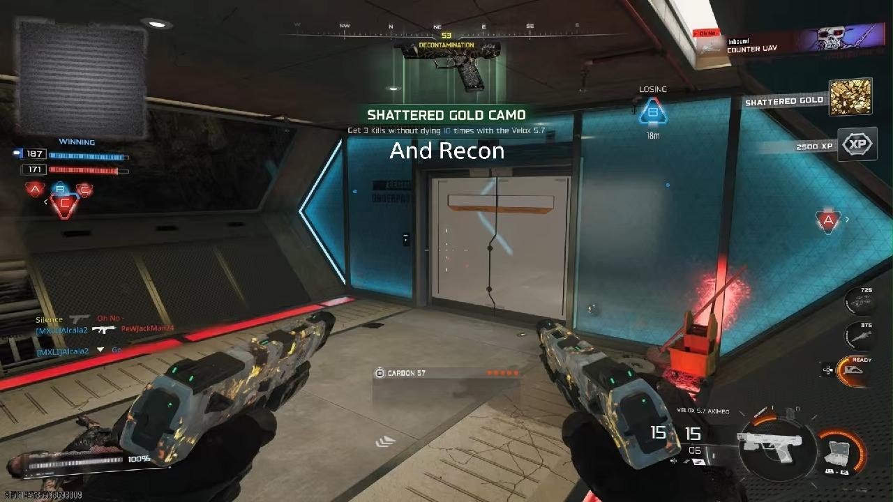 Scattered gold on the Velox 5.7 and Vs Recon - BO7