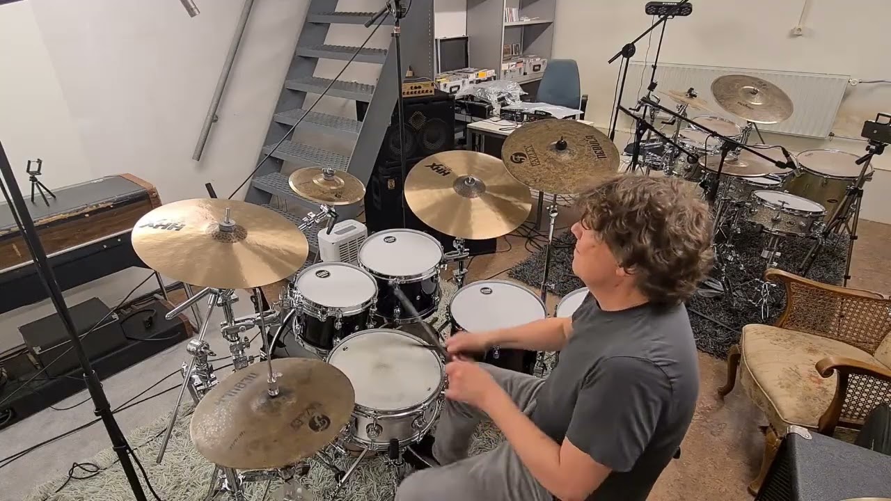 Drumming along the the jazz funk in 'Saturday Spin' by the Dan White Sextet
