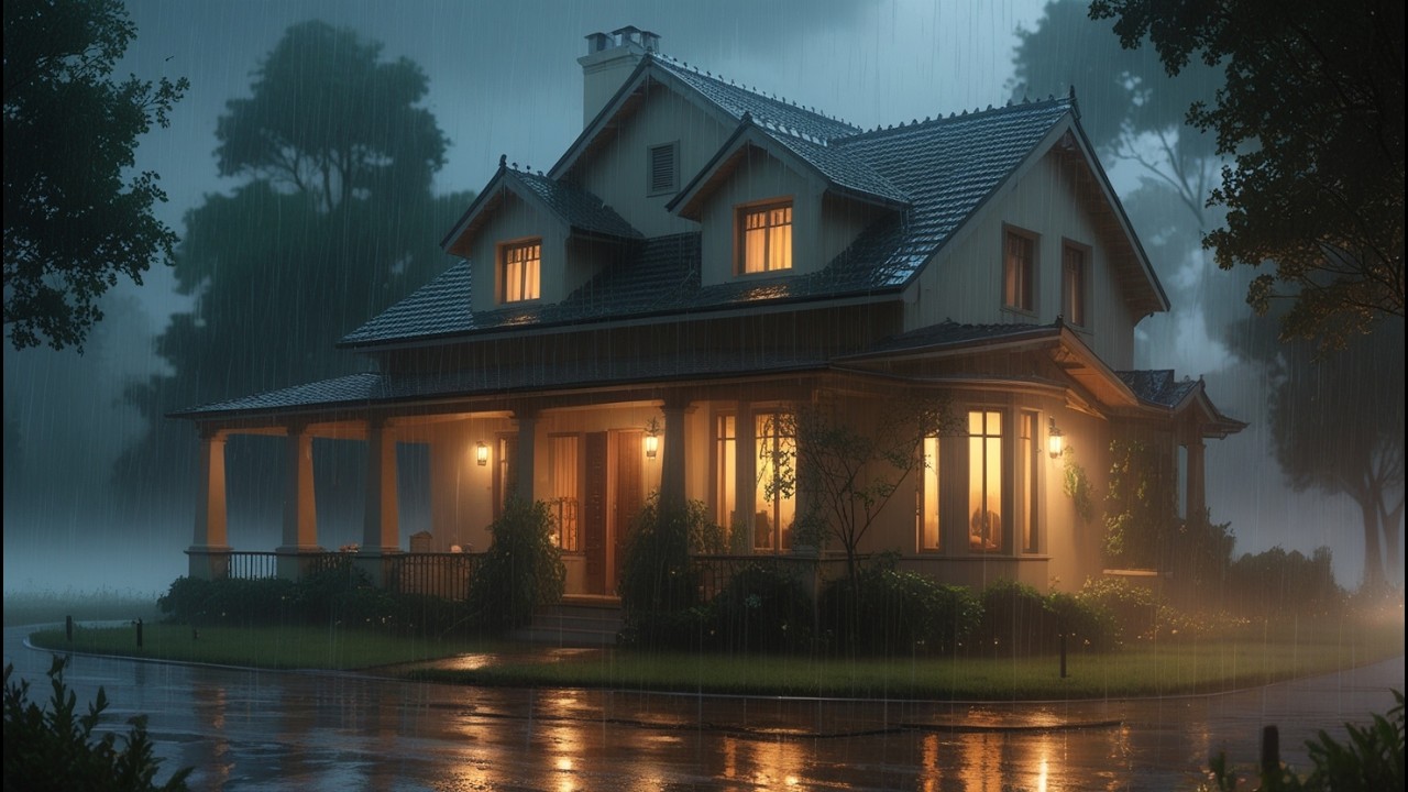 Calming Thunderstorm Rain Sounds | Deep Sleep, Stress Relief & Relaxing Mind