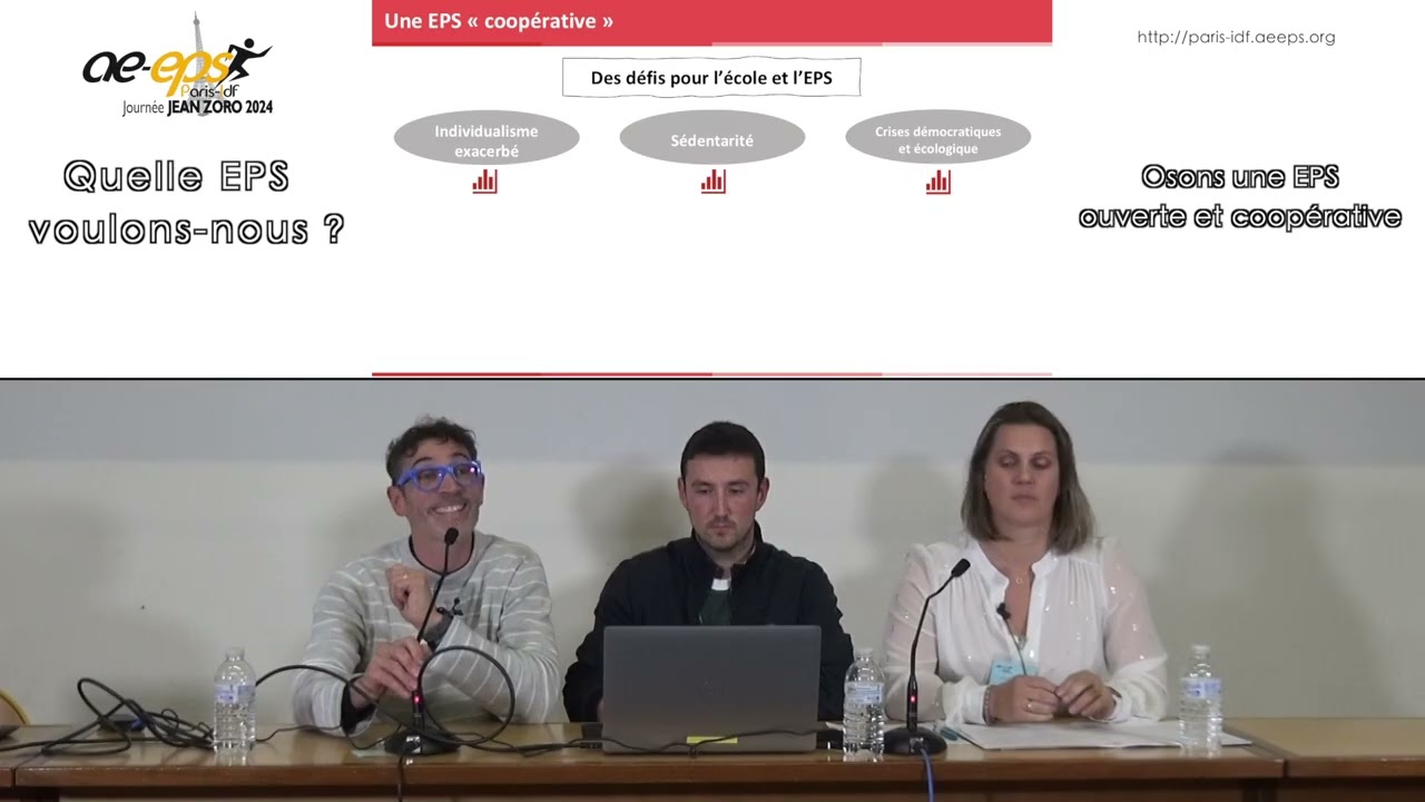 R. Baron, A. Fœssel & A. Van de Kerkhove (Coopér@ction) : JJZ 2024 « Quelle EPS voulons-nous ? »