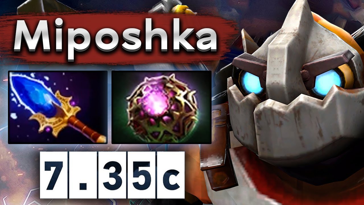 Мипошка на Клокверке с быстрым аганимом! - Miposhka Clockwerk 7.35 DOTA 2