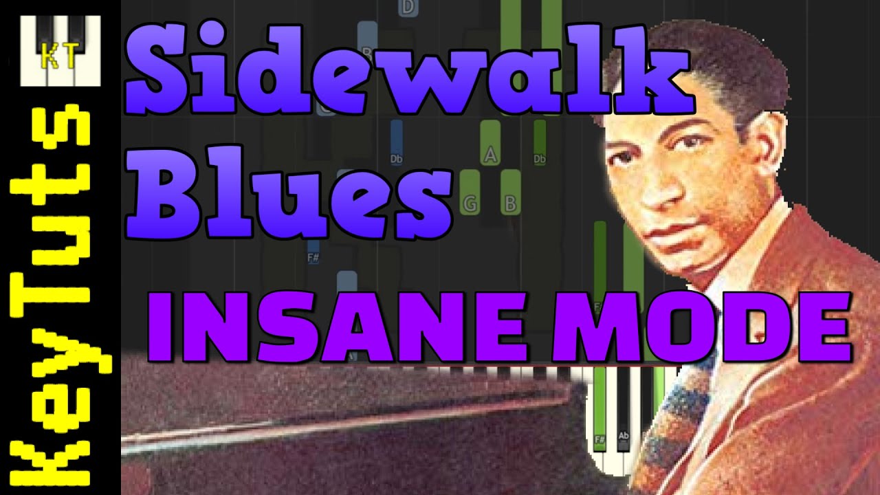 Sidewalk Blues [Jelly Roll Morton] - Insane Mode [Piano Tutorial] (Synthesia)