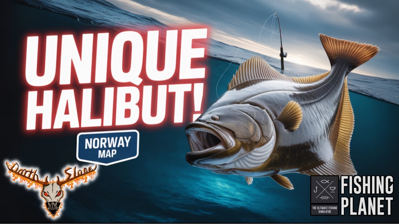 Как поймать УНИКАЛЬНОГО атлантического палтуса 🐟 | Карта Норвегии | Fishing Planet