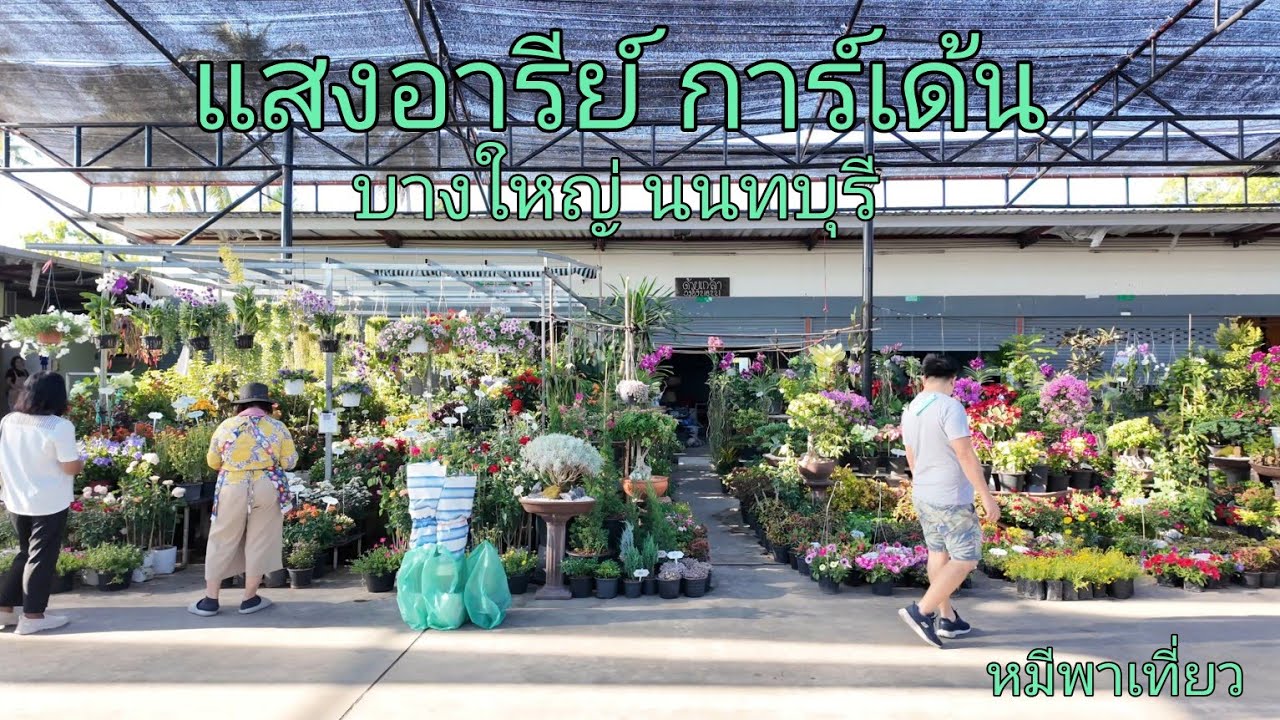 ตลาดต้นไม้แสงอารีย์ การ์เด้น ร้านเยอะขึ้น ต้นไม้ก็สวย เดินสบายๆ #meephateaw 