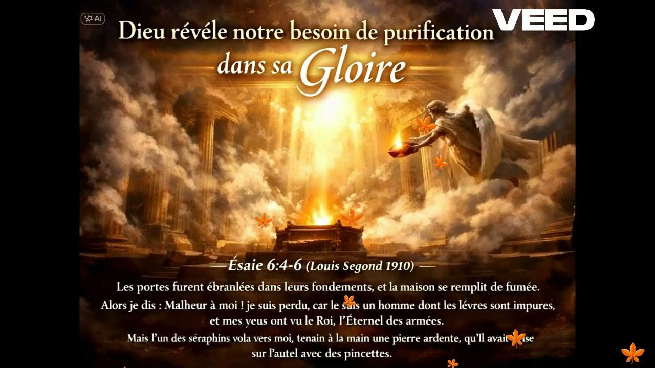 Meditation du jour [11-02-26]. Theme: Dieu révèle notre besoin de purification dans sa Gloire